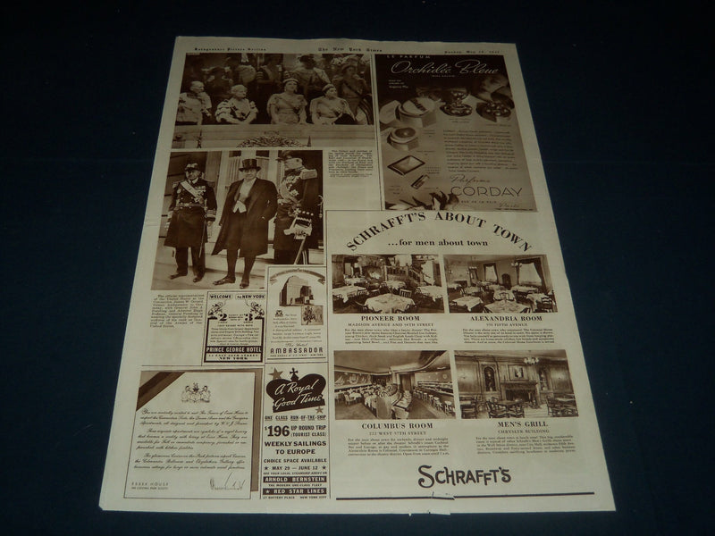 1937 MAY 16 NEW YORK TIMES PICTURE SECTION - NEWLY CROWNED KING - NT 7362