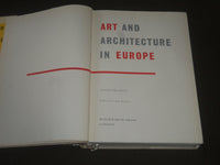 1960 ART AND ARCHITECTURE IN EUROPE BY ANTONIN MATEJCEK BOOK - KD 4084