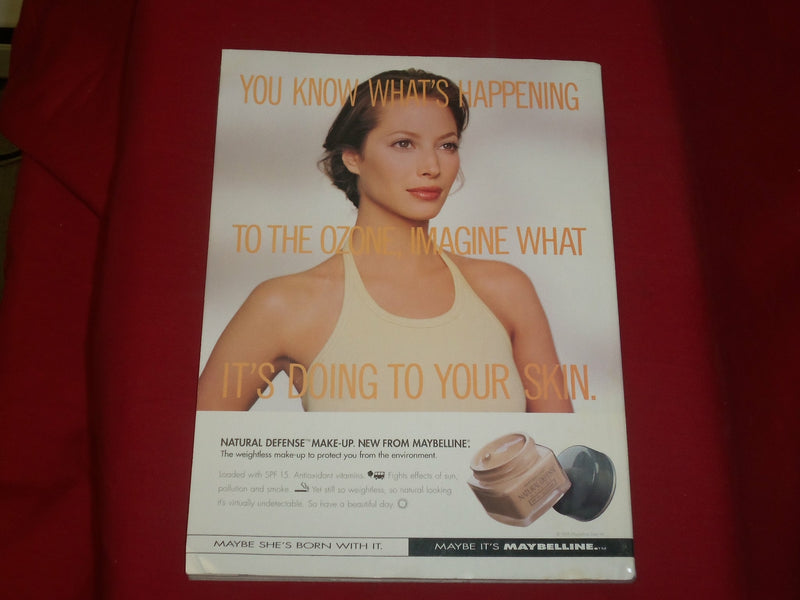 1995 AUGUST COSMOPOLITAN MAGAZINE -LINDA EVANGELISTA, PHOTO BY SCAVULLO - B 5521