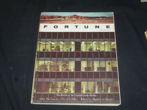 1962 SEPTEMBER FORTUNE MAGAZINE - GREAT COVER & ADS - F 408