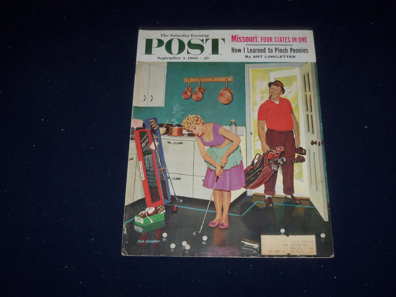 1960 SEPTEMBER 3 THE SATURDAY EVENING POST MAGAZINE - ILLUSTRATED COVER- SP 5735