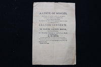 1876 FEBRUARY 24 A LYSTE OF SONGES - GRANDE CONCERTE - K 2859