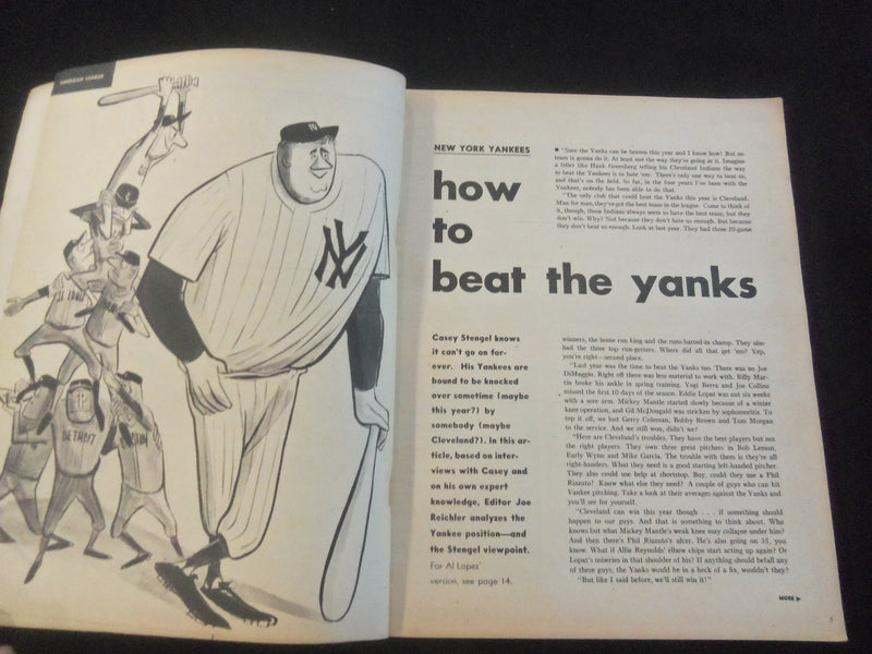 1953 BASEBALL MAGAZINE - DUKE SNIDER - HOW TO BEAT THE YANKEES - J 7711