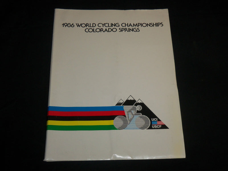 1986 WORLD CYCLING CHAMPIONSHIPS PRESS KIT - COLORADO SPRINGS - J 6789
