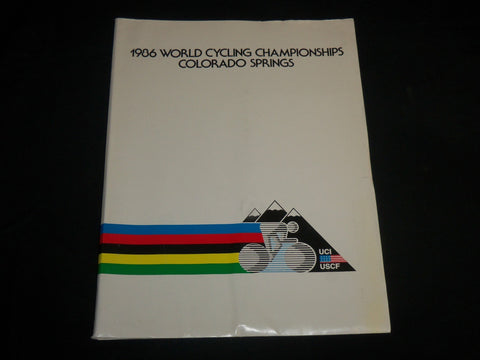 1986 WORLD CYCLING CHAMPIONSHIPS PRESS KIT - COLORADO SPRINGS - J 6789