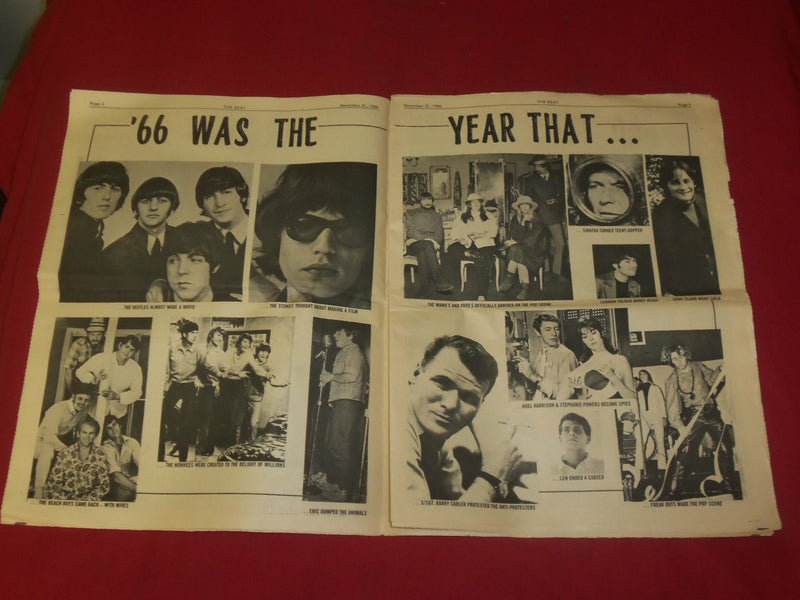 1966 DEC 31 THE BEAT NEWSPAPER- PAUL MCCARTNEY -PHOTOS, ARTICLES & ADS - NP 3910