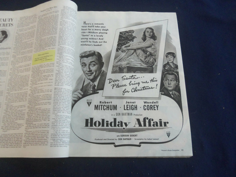 1949 DEC WOMAN'S HOME COMPANION MAGAZINE - MERRY CHRISTMAS TO ALL - ST 1115E