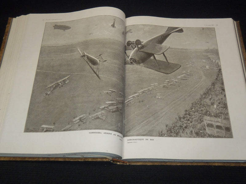 1920 L'ILLUSTRATION FRENCH MAGAZINE BOUND VOLUME SET OF 2 - FULL YEAR