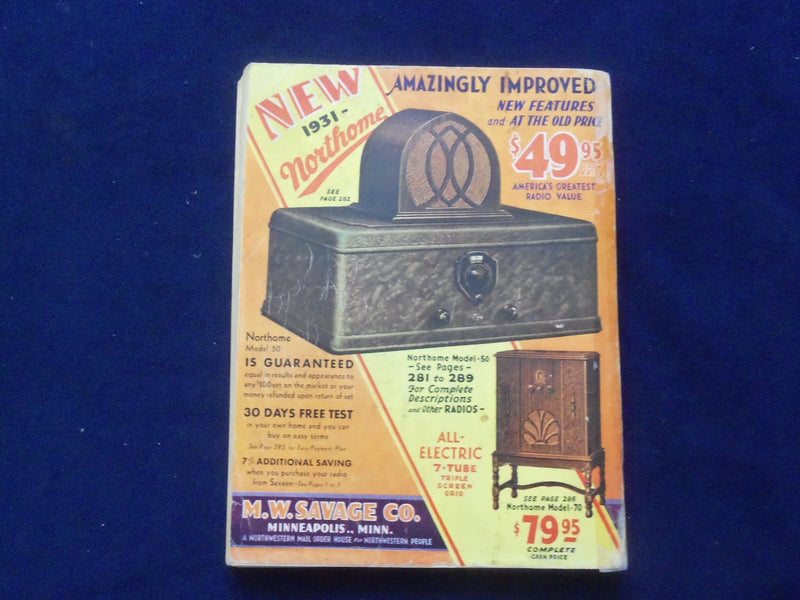 1930-31 FALL & WINTER M.W. SAVAGE COMPANY CATALOG - MINNEAPOLIS, MN - R 97W