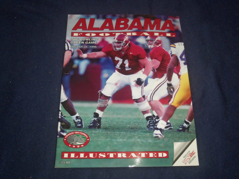 1996 AUGUST 31 UNIVERSITY OF ALABAMA VS BOWLING GREEN FOOTBALL PROGRAM- ST 4137M