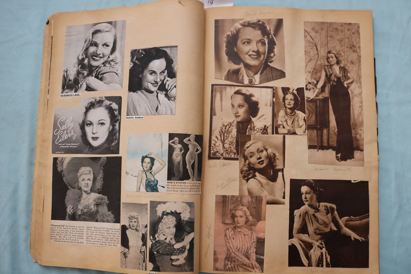 1930'S-1940'S MOVIE STAR SCRAPBOOK - LOADED - E 26493