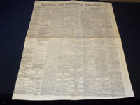 1867 JUNE 14 AMERICAN AND COMMERCIAL ADVERTISER NEWSPAPER - COLLYER - NP 4252F