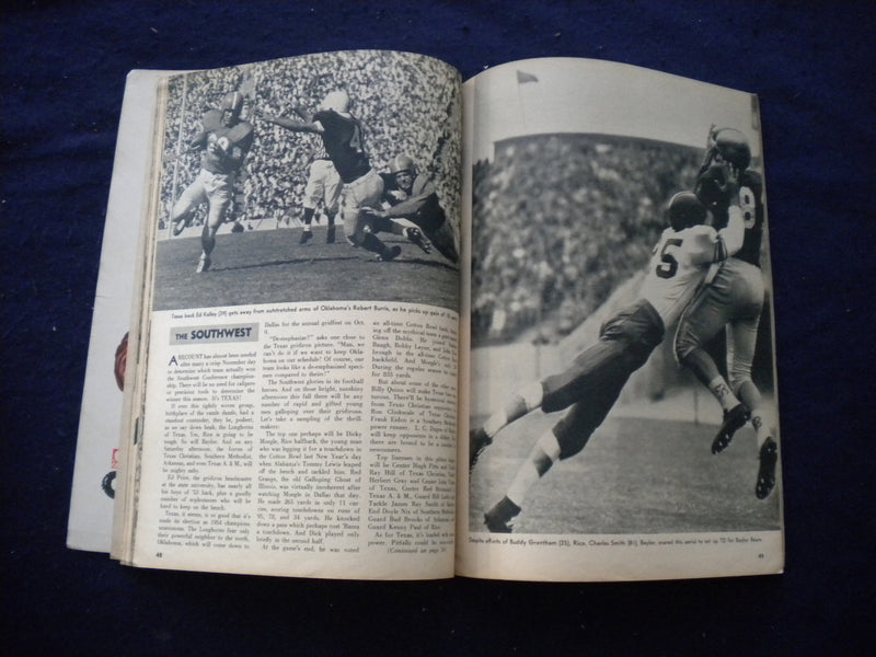 1954 SPORTS REVIEW FOOTBALL MAGAZINE - COLLEGE AND PRO ISSUE - B 439M