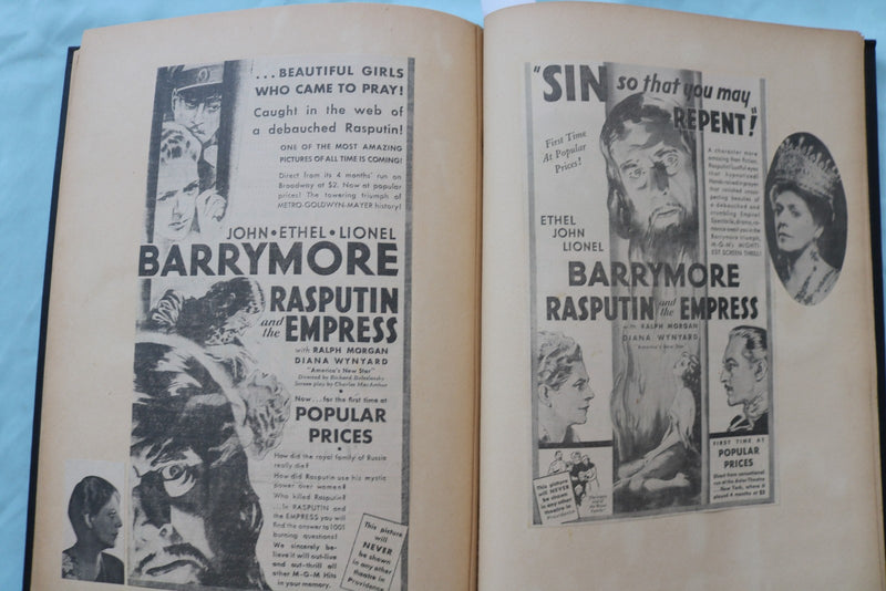 1930'S MOVIE NEWSPAPER REVIEW SCRAPBOOK - GONE WITH THE WIND - E 26494