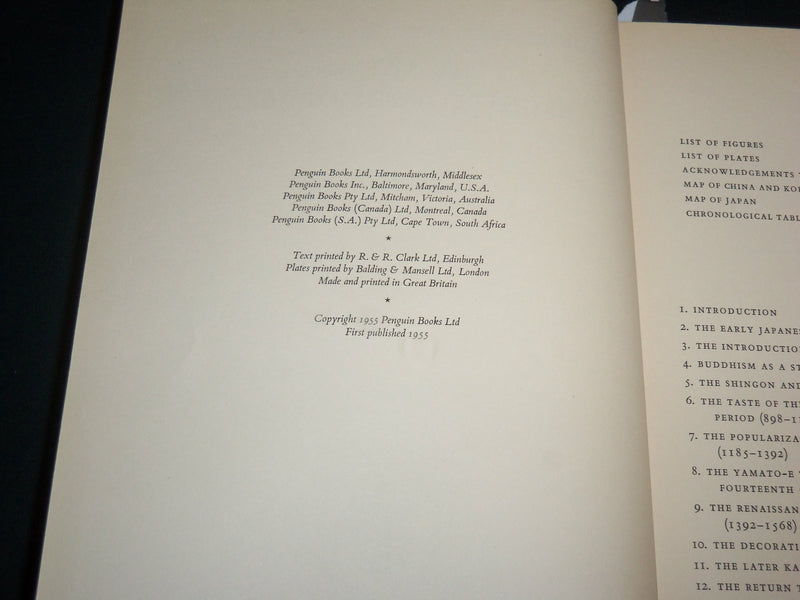 1955 THE ART AND ARCHITECTURE OF JAPAN HARDCOVER BOOK BY PAINE & SOBER - KD 6780