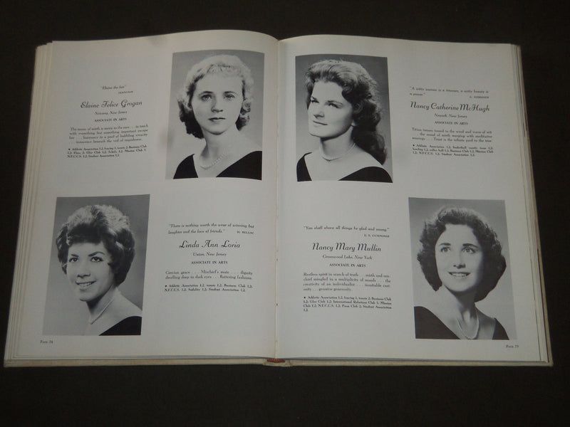 1961 CARILLON CALDWELL COLLEGE FOR WOMEN YEARBOOK - NEW JERSEY - PHOTOS- YB 1014