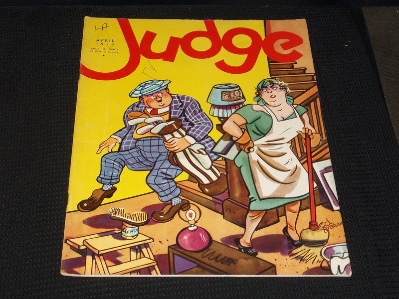 1935 APRIL JUDGE MAGAZINE - NICE ILLUSTRATED FRONT COVER - E 4724