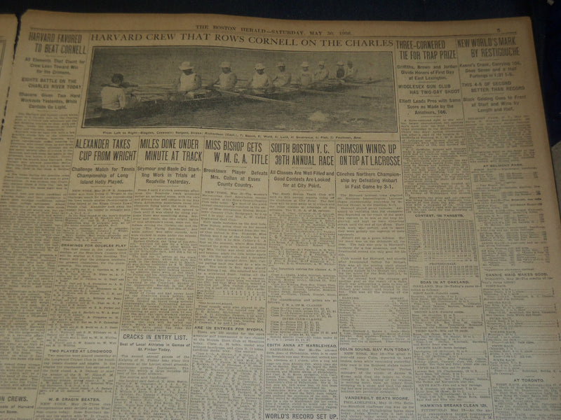 1908 MAY 30 THE BOSTON HERALD - BALL CHILDREN FOUND IN WOODS - BH 77