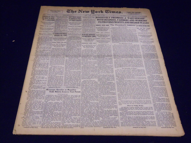 1933 MAY 8 NEW YORK TIMES - SERUM TO TREAT PARESIS - NT 4168