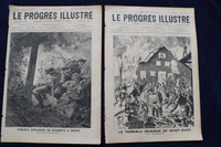 1892-1904 LE PROGRES ILLUSTRE MAGAZINE - FRENCH - LOT OF 23 - O 3659