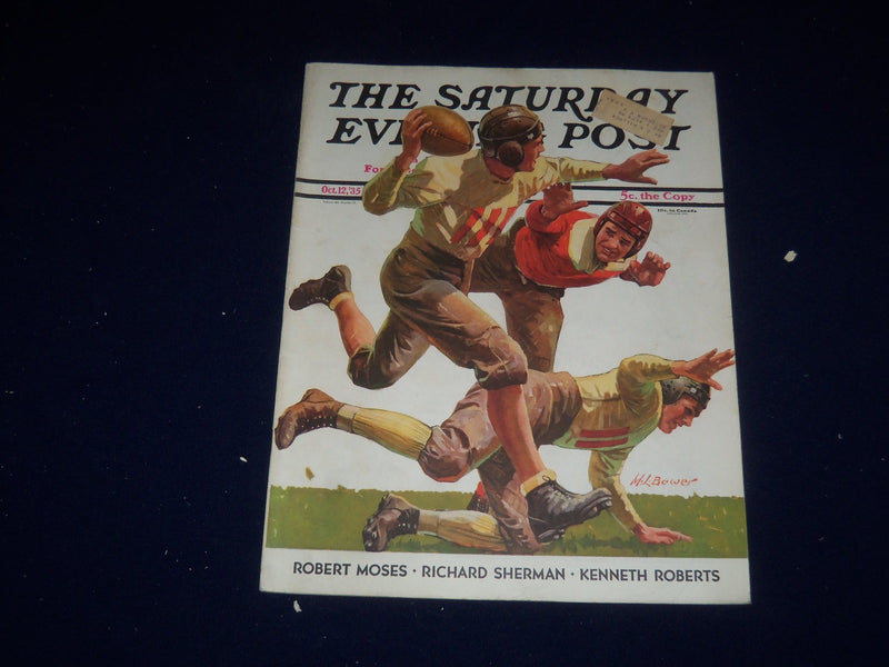 1935 OCTOBER 12 THE SATURDAY EVENING POST MAGAZINE - ILLUSTRATED COVER - SP 5489
