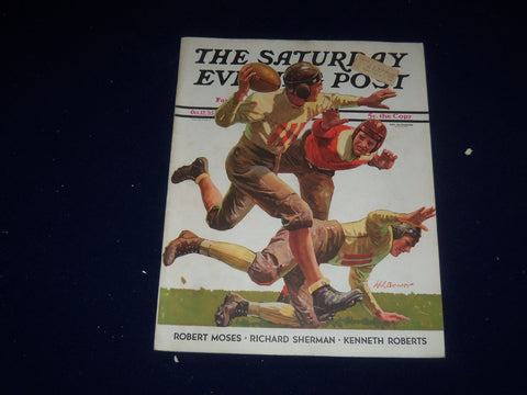 1935 OCTOBER 12 THE SATURDAY EVENING POST MAGAZINE - ILLUSTRATED COVER - SP 5489