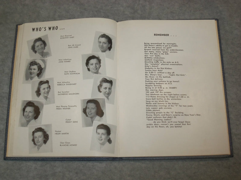 1945 REFLECTOR HARRISBURG (PA.) HOSPITAL SCHOOL FOR NURSES YEARBOOK - YB 2007