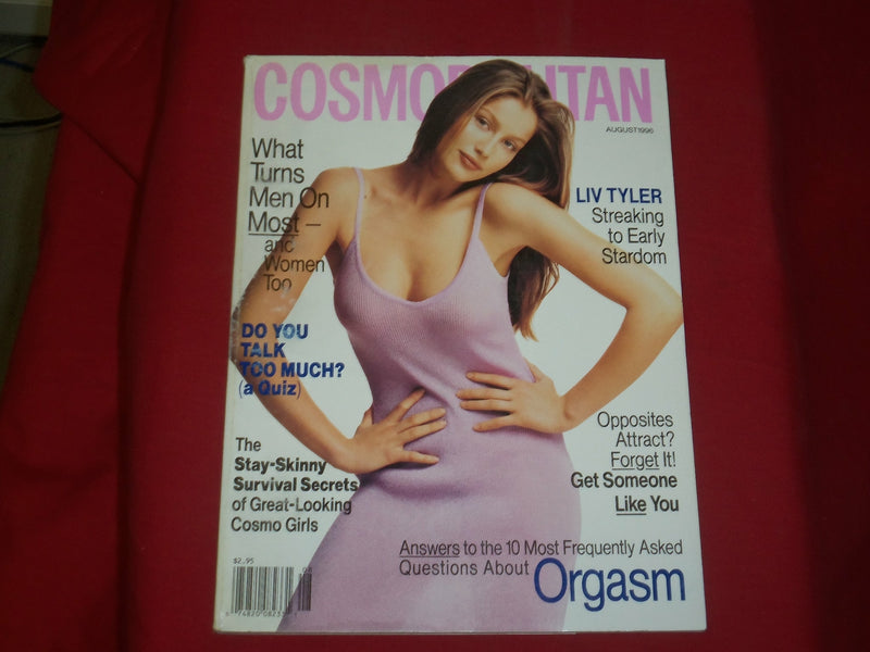 1996 AUGUST COSMOPOLITAN MAGAZINE - LAETITIA CASTA, PHOTO BY SCAVULLO - B 5525