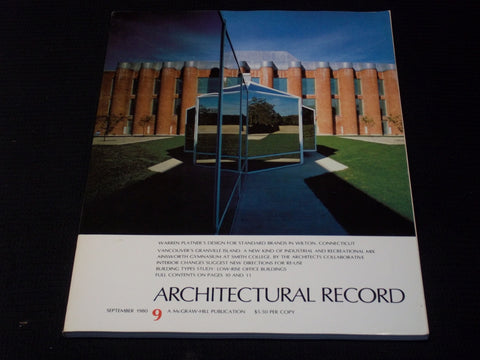 1980 SEPTEMBER ARCHITECTURAL RECORD MAGAZINE - WARREN PLATNER'S DESIGN - E 5960