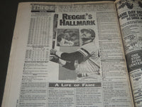 1993 AUGUST 1 NEW YORK DAILY NEWS - MR. OCTOBER HALL OF FAME - NP 2614