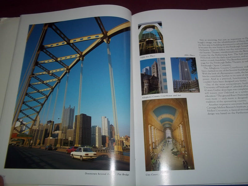 1990 PITTSBURGH BOOK LOT OF 2 DIFFERENT - AMERICAN CITY & THEN AND NOW - KD 794O