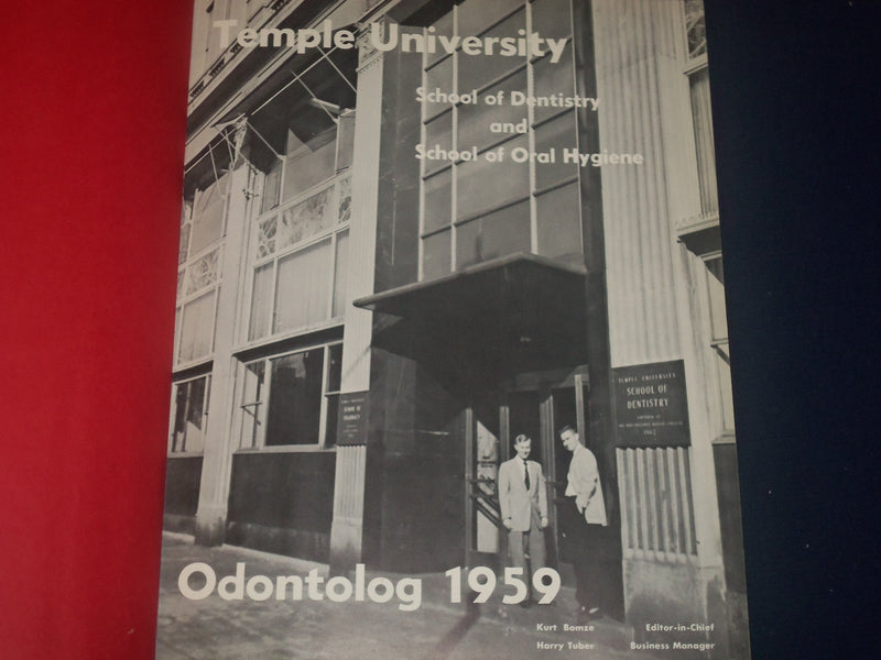 1959 ODONTOLOG TEMPLE UNIVERSITY SCHOOL OF DENTISTRY YEARBOOK - PHOTOS - YB 278