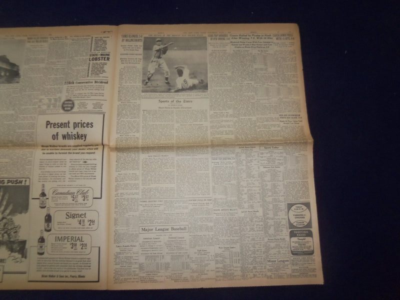 1944 JULY 1 NEW YORK TIMES -ALLIES PRESS ON CAEN AFGER BATTLES OF TANKS- NP 6582