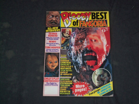 1991 JUNE BLOODY BST OF FANGORA MAGAZINE - BRITISH - HORROR MOVIES - CW 914