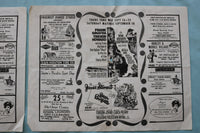 1965 NEW CLIFTON THEATRE PROGRAM - THE BEATLES HELP-LOT OF 2 -CLIFTON,NJ- K 2534