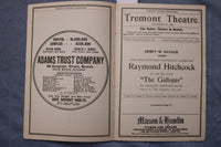 1905 DEC 25 TREMONT THEATRE PROGRAM - THE GALLOPER - RAYMOND HITCHCOCK - K 2611