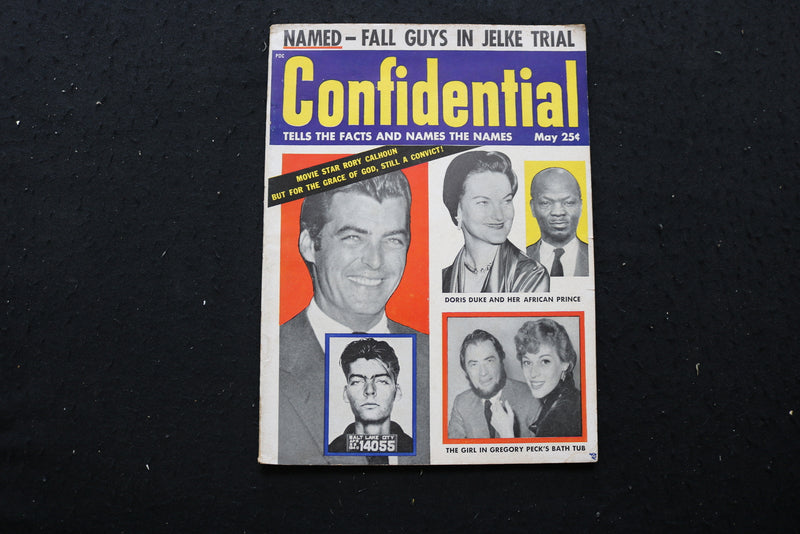 1955 MAY CONFIDENTIAL MAGAZINE - RORY CALHUN COVER - SP 4188K