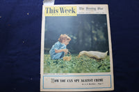 1952 APRIL 6 THIS WEEK MAGAZINE - ANN SHERIDAN-VIRGINIA MAYO ADS - E 22941
