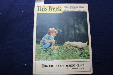 1952 APRIL 6 THIS WEEK MAGAZINE - ANN SHERIDAN-VIRGINIA MAYO ADS - E 22941