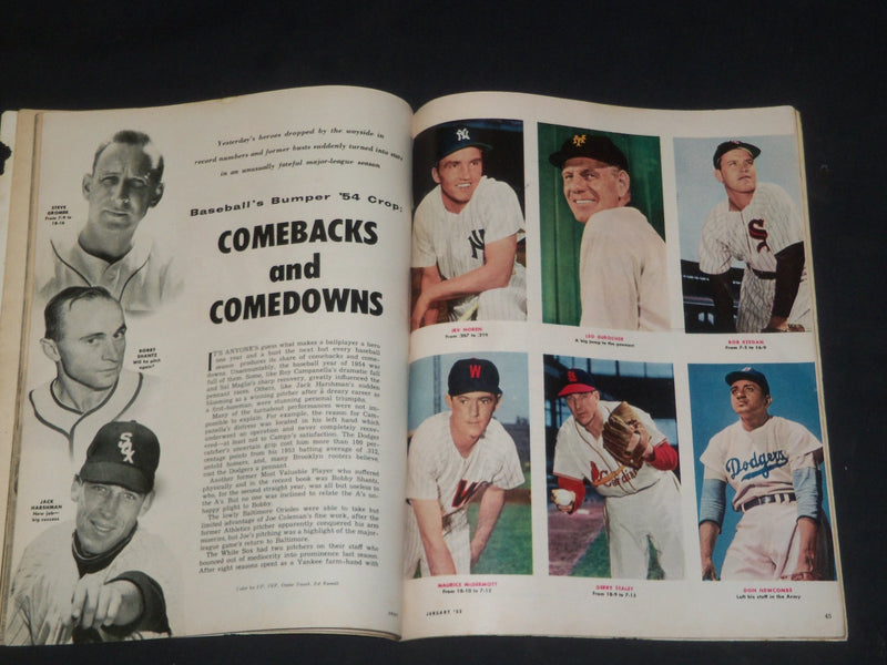 1955 JANUARY SPORT MAGAZINE - PETE PIHOS COVER - SP 8485