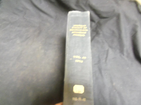 1918 AMERICAN SOCIETY OF MECHANICAL ENGINEERS JOURNAL BOUND VOLUME - R 803