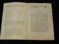1945 MARCH WISCONSIN MAGAZINE & HISTORY QUARTERLY ISSUE - K 2648