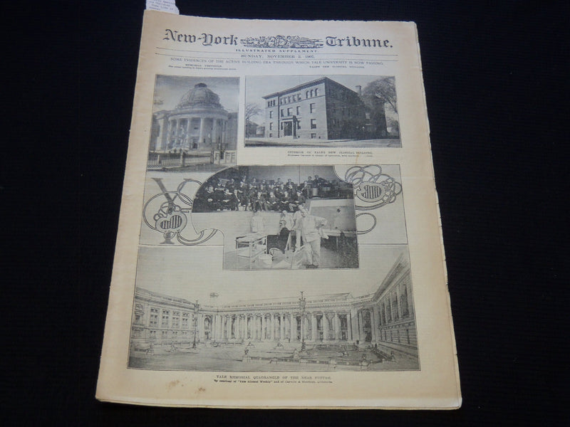 1902 NOV 2 NEW YORK TRIBUNE ILLUSTRATED SUPPLEMENT - YALE UNIVERSITY - NP 9011