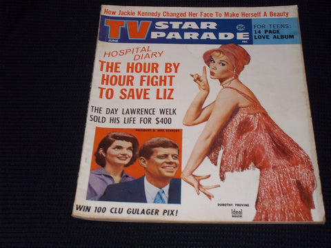 1961 JUNE TV STAR PARADE MAGAZINE - DOROTHY PROVINE FRONT COVER - E 13242
