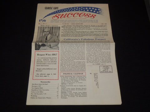1966 JULY SUCCESS POLITICAL NEWSPAPER - LANSING MICHIGAN - J 9551