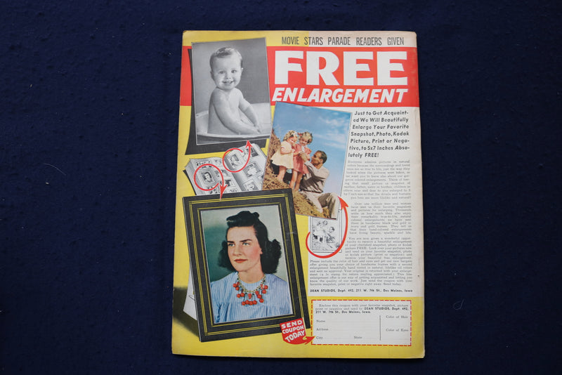 1942 OCTOBER MOVIE STARS PARADE MAGAZINE - LANA TURNER COVER - E 18027