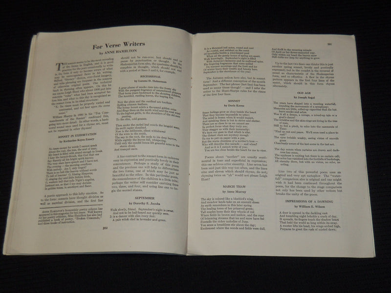 1946 SEPTEMBER THE WRITER MAGAZINE - TOM HANLIN - ALEC RACKOWE - JERARD - K 25