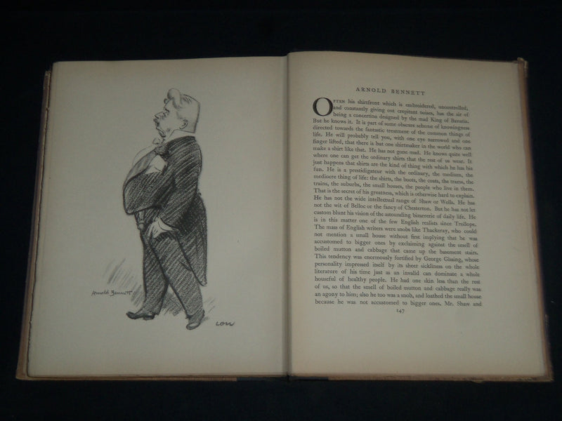 1928 LIONS AND LAMBS BOOK BY LOW & LYNX - GREAT ILLUSTRATIONS - KD 5478