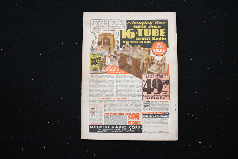 1934 FEB RADIO-CRAFT MAGAZINE - HOW BIRD SOUNDS ARE RECORDED COVER - E 11176