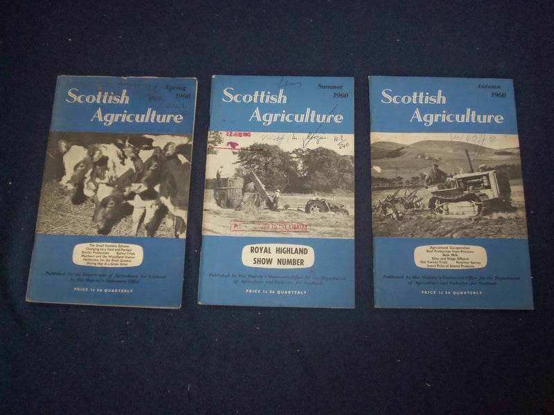 1960 SCOTTISH AGRICULTURE MAGAZINE - LOT OF 3 - J 6004